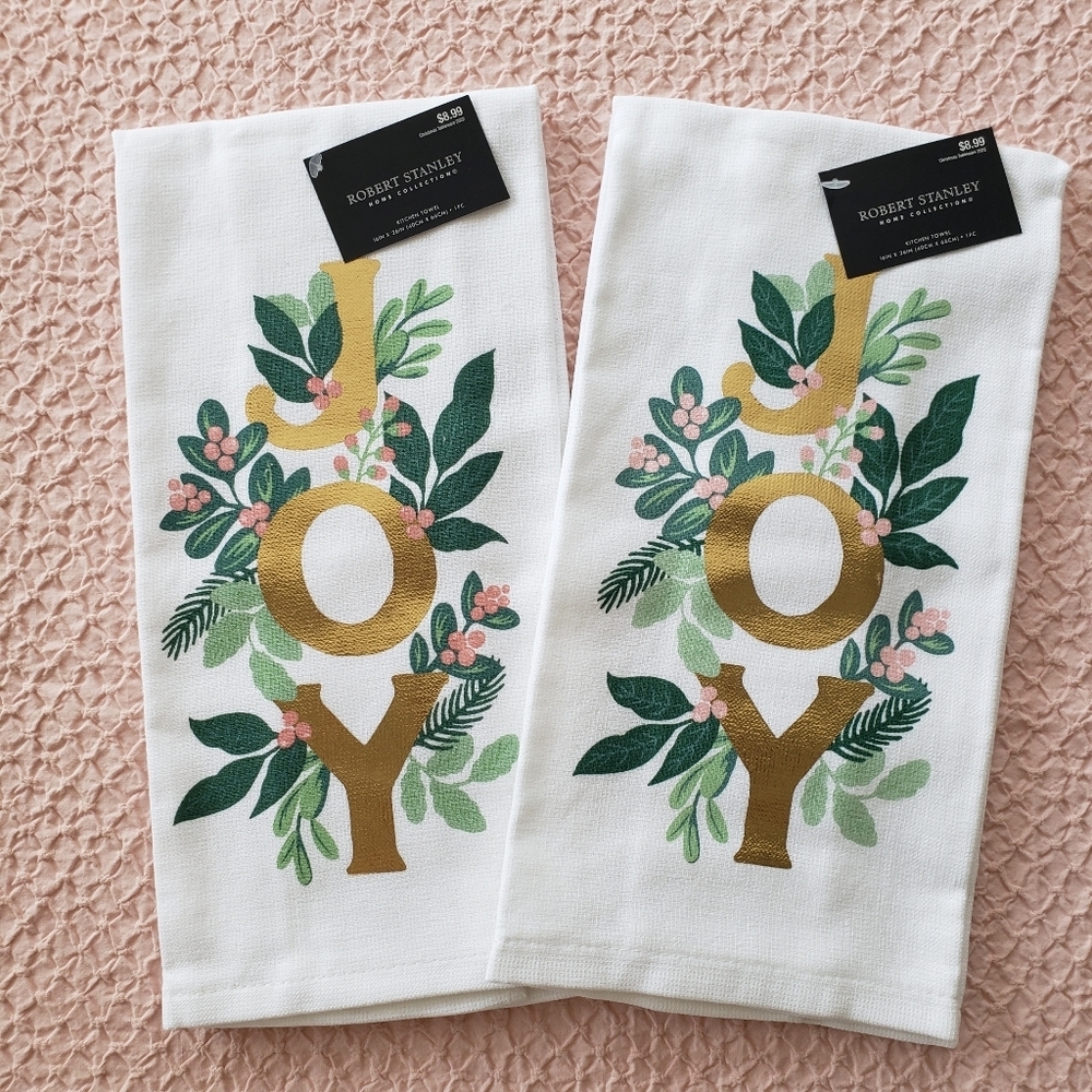2 Robert Stanley Cotton Kitchen Towels